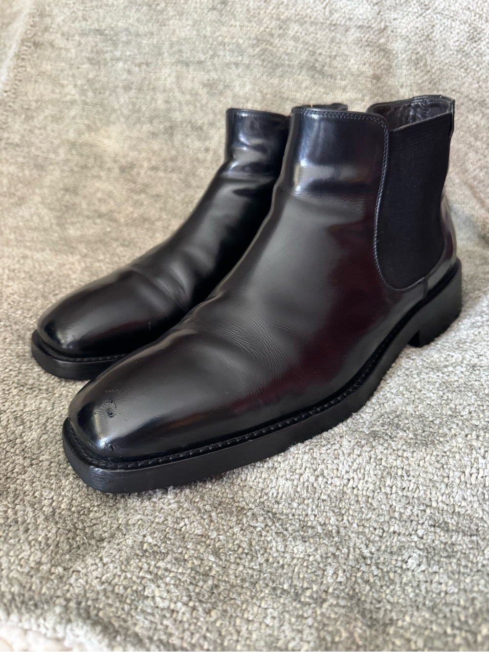 To Boot Black Leather Chukka Boots
